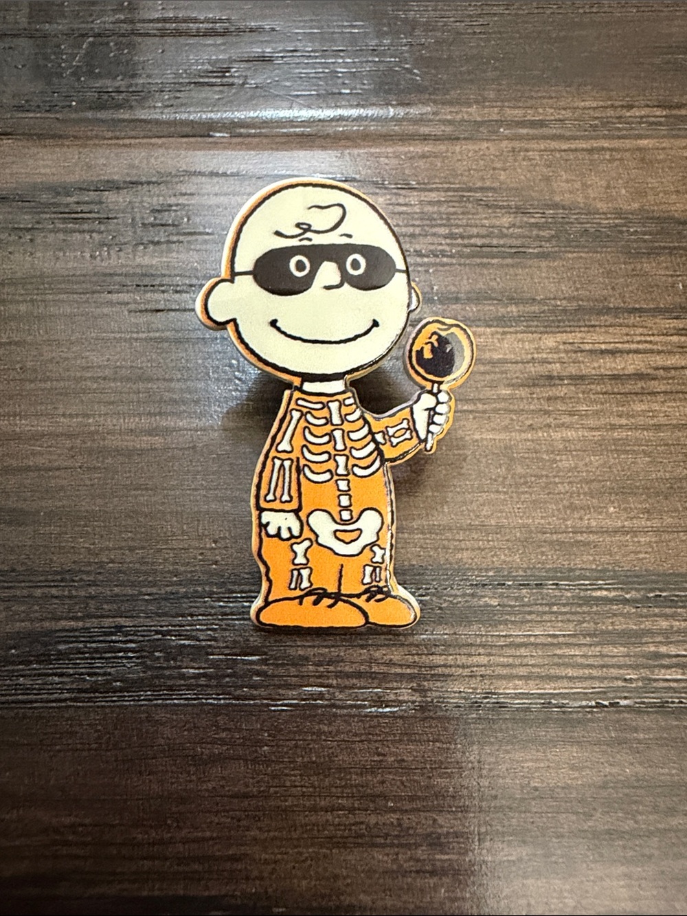 Peanuts Halloween Charlie Brown Skeleton enamel pin limited edition